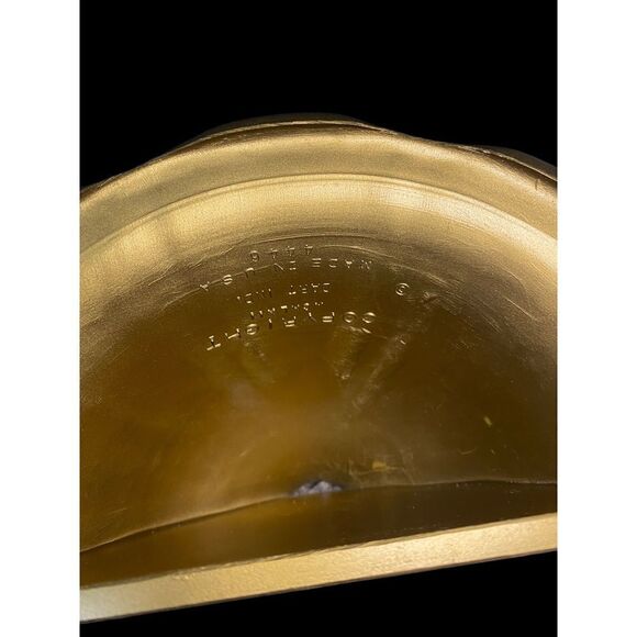 VINTAGE Dart gold plastic Hollywood Regency wall planter - Picture 5 of 6